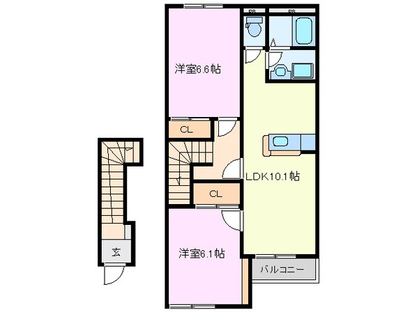 甫Ⅱの物件間取画像